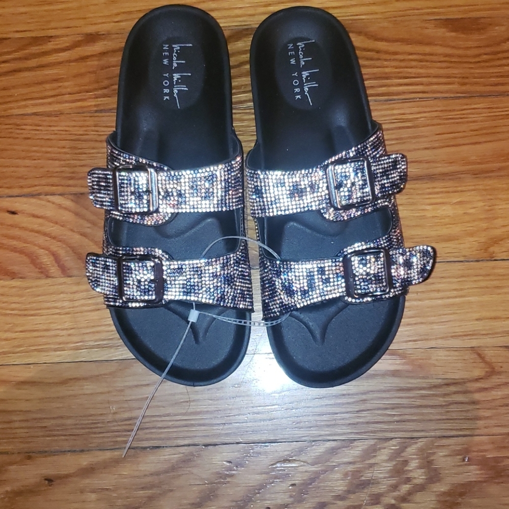 💜🔥💕Rhinestone sandals